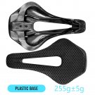 Black Plastic Base_RYET Carbon Fiber 3D Printed Bike Saddle Ultralight Hollow Comfortable Breathable