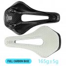 White Carbon Base_RYET Carbon Fiber 3D Printed Bike Saddle Ultralight Hollow Comfortable Breathable 