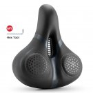 38210006001_ROCKBROS Bicycle Saddle Breathable Shock Seats PU Leather Surface Cushion Rounded Hollow