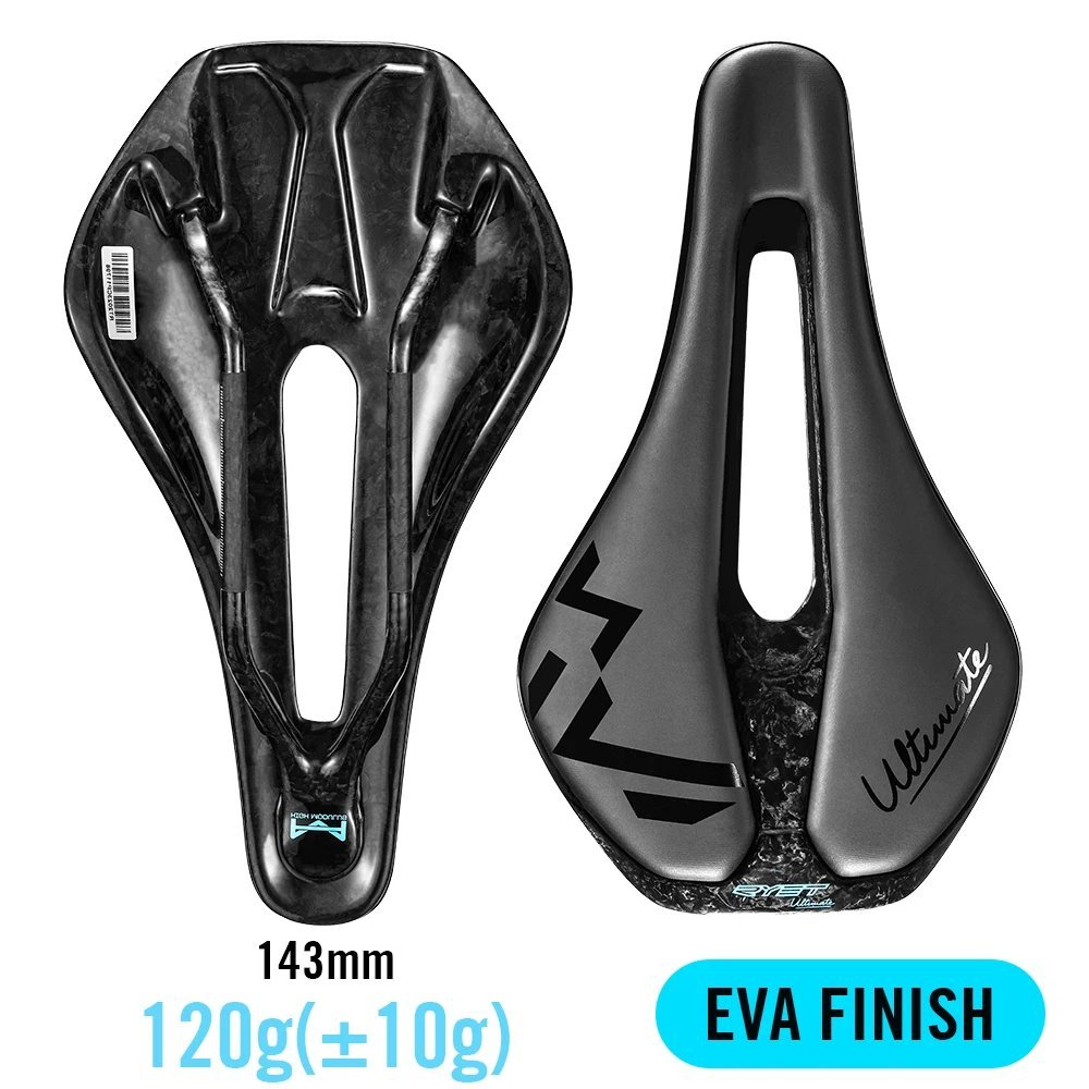 EVA Finish 143mm_RYET 3D Printed Bicycle Saddle Ultralight Carbon EVA saddle 135/143mm 105g Bike Sad