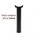 A seatpost 27.2x150_BMX Saddle with Seat Post  BMX Bike Seat Pivotal Middle Hole Bicycle Accessories