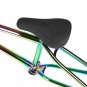 A Sets 25.4x300mm_BMX Saddle with Seat Post BMX Bike Seat Pivotal Middle Hole Bicycle Accessories