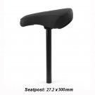 A Sets 27.2x300mm_BMX Saddle with Seat Post BMX Bike Seat Pivotal Middle Hole Bicycle Accessories A Sets 27.2x300mm_BMX Saddle with Seat Post BMX Bike Seat Pivotal Middle Hole Bicycle Accessories