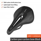 240-143mm_TOSEEK Full Carbon Saddle MTB/Road 143/155MM Bike Saddle Super Light Leather Carbon Cushio 240-143mm_TOSEEK Full Carbon Saddle MTB/Road 143/155MM Bike Saddle Super Light Leather Carbon Cushio