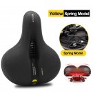 yellow_Hollow Breathable Bicycle Saddle Men Women MTB Road Bike Saddle Shock Absorbing Comfortable B