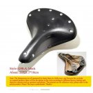 G98-A Black_FREE- Retro Vintage Bicycle Saddle Pure Cowhide Handmade Sport Cycling Bike Seat Various