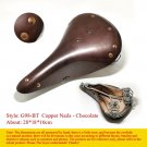 G98-BT Chocolate_FREE- Retro Vintage Bicycle Saddle Pure Cowhide Handmade Sport Cycling Bike Seat Va