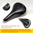 G98-CT Black_FREE- Retro Vintage Bicycle Saddle Pure Cowhide Handmade Sport Cycling Bike Seat Variou