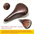 G98-CT Chocolate_FREE- Retro Vintage Bicycle Saddle Pure Cowhide Handmade Sport Cycling Bike Seat Va