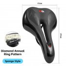 129 Sponge A_WEST BIKING Comfortable Gel Bicycle Saddle Spring Shock Absorption MTB Road Bike Soft C