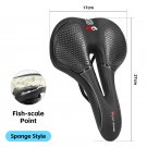 129 Sponge B_WEST BIKING Comfortable Gel Bicycle Saddle Spring Shock Absorption MTB Road Bike Soft C