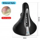 A Widen Gel_WEST BIKING Comfortable Gel Bicycle Saddle Spring Shock Absorption MTB Road Bike Soft Cu