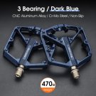 109 Blue 3 Bearing_WEST BIKING Ultralight Bike Pedals 3 Bearing Non-Slip MTB Road Cycling BMX Pedals