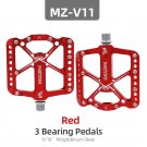 V11-red_Bicycle Pedals 3 Bearings MTB Anti-slip Ultralight Aluminum Mountain Road Bike Platform Peda V11-red_Bicycle Pedals 3 Bearings MTB Anti-slip Ultralight Aluminum Mountain Road Bike Platform Peda