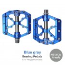 X12s Anode Blue gray_3 Bearings Bicycle Pedals Ultralight Anti-slip CNC BMX MTB Road Bike Pedal Cycl