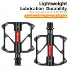114 CR-MO Axle_WEST BIKING Ultralight Bicycle Pedal Titanium/CR-MO Axle 3 Bearings Bike Pedal Anti S