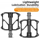 114 Titanium Axle_WEST BIKING Ultralight Bicycle Pedal Titanium/CR-MO Axle 3 Bearings Bike Pedal Ant