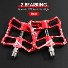 2Bearings Red 080_WEST BIKING Anti-slip Cycling Pedals 9/16" Ultralight DU Bearing MTB Mountain Road