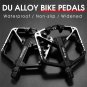 2Bearings Silver 080_WEST BIKING Anti-slip Cycling Pedals 9/16" Ultralight DU Bearing MTB Mountain R