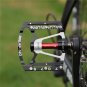 2Bearings Silver 080_WEST BIKING Anti-slip Cycling Pedals 9/16" Ultralight DU Bearing MTB Mountain R