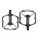 S-100 black_Bicycle Pedals Color Ultralight Aluminum Alloy Colorful Sealeds Bearing Foot Pedal MTB R