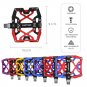 Y06-Black Blue Red_Bicycle Pedal Ultralight Aluminium Alloy 3 Bearings Bicycle Pedals 14 colors Road