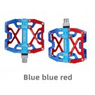 Y06-Blue Blue Red_Bicycle Pedal Ultralight Aluminium Alloy 3 Bearings Bicycle Pedals 14 colors Road Y06-Blue Blue Red_Bicycle Pedal Ultralight Aluminium Alloy 3 Bearings Bicycle Pedals 14 colors Road