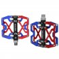 Y06-Blue Red_Bicycle Pedal Ultralight Aluminium Alloy 3 Bearings Bicycle Pedals 14 colors Road MTB P