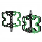 Y08-Black green_Bicycle Pedal Ultralight Aluminium Alloy 3 Bearings Bicycle Pedals 14 colors Road MT Y08-Black green_Bicycle Pedal Ultralight Aluminium Alloy 3 Bearings Bicycle Pedals 14 colors Road MT