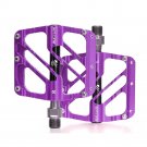 3 Bearing-Purple_BUCKLOS Non-slip Bicycle Pedal 3 Bearings Flat/Platform Mtb Pedals 9/16" CNC AL Mou