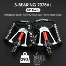083Black Ultralight_WEST BIKING MTB Bicycle Pedals Ultralight CNC Aluminium Alloy Anti-Slip Road Bik 083Black Ultralight_WEST BIKING MTB Bicycle Pedals Ultralight CNC Aluminium Alloy Anti-Slip Road Bik