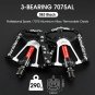 083Black Ultralight_WEST BIKING MTB Bicycle Pedals Ultralight CNC Aluminium Alloy Anti-Slip Road Bik
