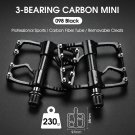 098 Black Carbon_WEST BIKING MTB Bicycle Pedals Ultralight CNC Aluminium Alloy Anti-Slip Road Bike F