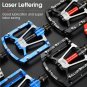 104 Blue Reflective_WEST BIKING MTB Bicycle Pedals Ultralight CNC Aluminium Alloy Anti-Slip Road Bik