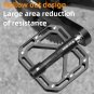 LDT1 PRO Silver_WEST BIKING Ultralight MTB Pedals 3 Bearings Bicycle Titanium Alloy Axle Flat Pedals