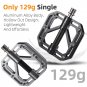 MTB PLUS Red_WEST BIKING Ultralight MTB Pedals 3 Bearings Bicycle Titanium Alloy Axle Flat Pedals Ca