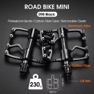 Road Bike MINI Black_WEST BIKING Ultralight MTB Pedals 3 Bearings Bicycle Titanium Alloy Axle Flat P