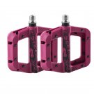M991 Purple_ENLEE Ultralight Seal Bearings Bike Pedals Cycling Nylon Road bmx Mtb Flat Platform Bicy