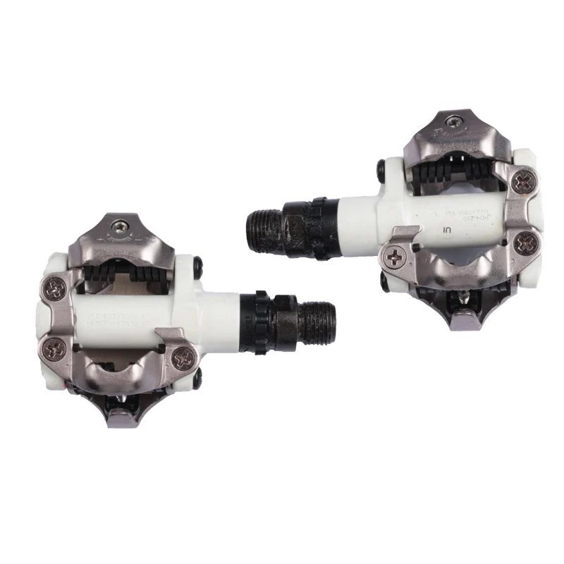 Silver_Shimano Deore M6000 M520 Pedal PD-M520 Double-sided Pedal SPD Black Silver Pedal For MTB Moun