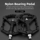 2021-12ABK_ROCKBROS Bicycle Pedals Non-slip Mtb Bmx Cycling Pedals Nylon Ultralight Waterproof Bike 