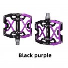 Y06-Black purple_Bicycle Pedals Ultralight Aluminium Alloy Anti-Slip CNC BMX MTB Road Bike Pedal Cyc
