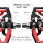 Y08-Black green_Bicycle Pedals Ultralight Aluminium Alloy Anti-Slip CNC BMX MTB Road Bike Pedal Cycl