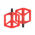 Orange_BOLANY Nylon Bicycle Pedal Anti-slip Mountain Bike Pedals Dustprood Waterproof Seal Double Be