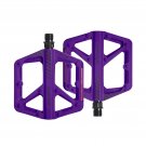 Purple_BOLANY Nylon Bicycle Pedal Anti-slip Mountain Bike Pedals Dustprood Waterproof Seal Double Be