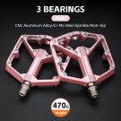 3 Bearing 109Pink_WEST BIKING MTB Cycling Pedals Sealed Bearing Ultralight Aluminum Alloy Footboard 