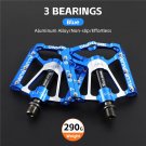 Ultralight 083Blue_WEST BIKING MTB Cycling Pedals Sealed Bearing Ultralight Aluminum Alloy Footboard