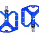 Blue_2020 new Mountain Non-Slip Bike Pedals Platform Bicycle Flat Alloy Pedals 9/16" 3 Bearings for Blue_2020 new Mountain Non-Slip Bike Pedals Platform Bicycle Flat Alloy Pedals 9/16" 3 Bearings for