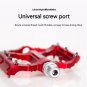 CR-2 red_ENLEE Bicycle Pedal One-Piece CNC Aluminum Alloy Ultralight Seal Du Bearing BMX Mtb Bicycle
