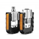 K502F_ROCKBROS Bicycle Pedals Foldable MTB Pedal Aluminum Anti-slip Foldable Pedals Cycling Self-lub