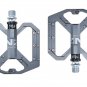 Blue_ENZO Flat Foot Ultralight Mountain Bike Pedals MTB CNC Aluminum Alloy Sealed 3 Bearing Anti-sli